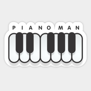 Piano Man Sticker